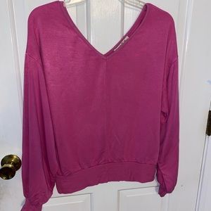 Express bright pink super soft sweater